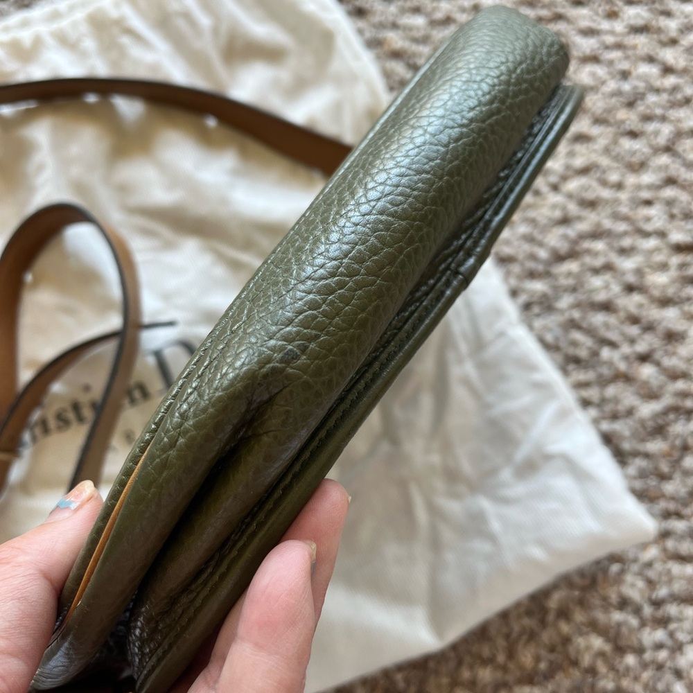 Dior Olive and Tan Leather Crossbody Bag vintage - Picture 3 of 11